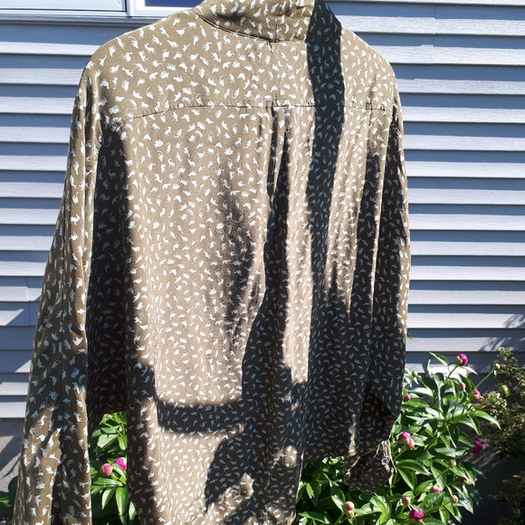 Vintage Printed Silk Blouse - Picture 2 of 4